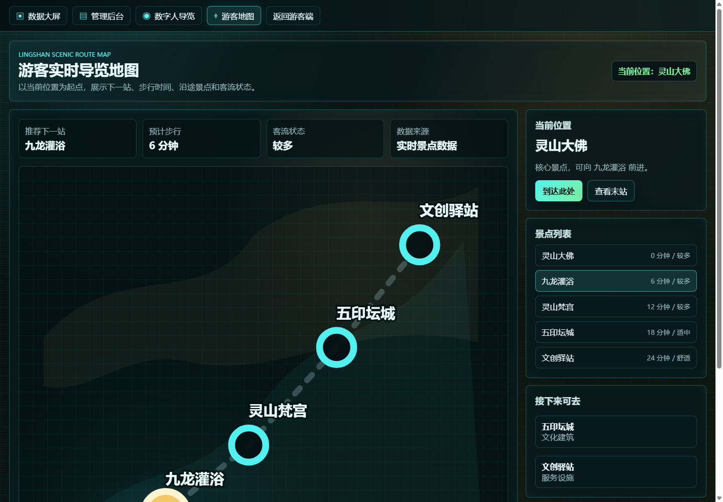 灵山智能导览游客地图截图